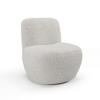 DREHSESSEL Stoff Bouclé hellgrau - Multicolor, Textil (64/77/68cm) - Sia Home