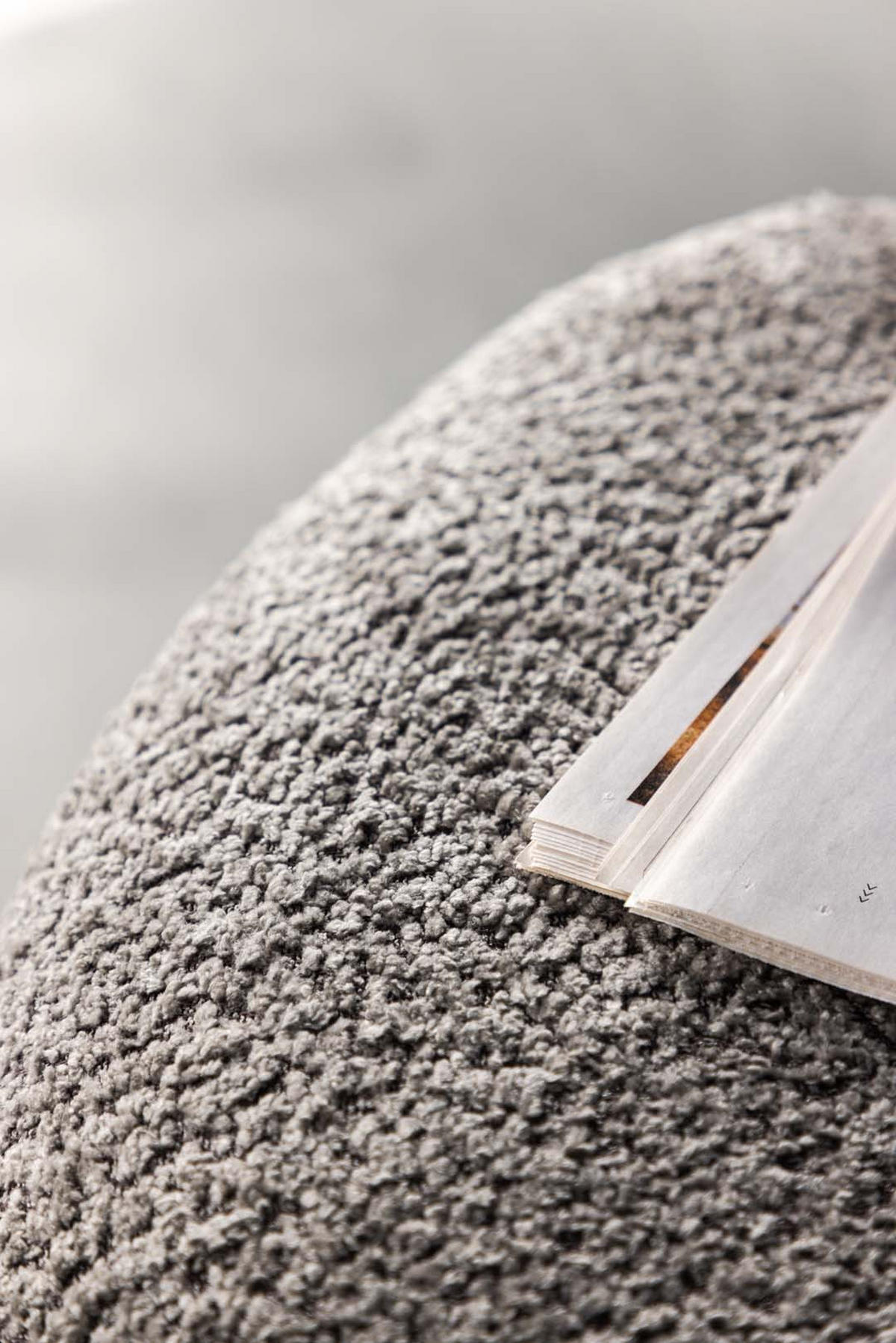 POUF, Peg, Grau, Stoff, 46 x 46 x 40 cm - Grau, Textil (46/40/46cm) - ebuy24