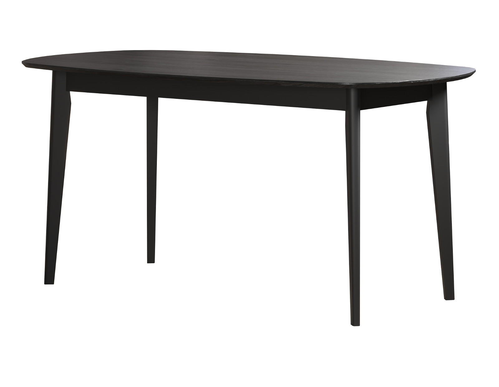 ESSTISCH Esche schwarz 160 x 90 cm, moderner Küchentisch - Schwarz, Holzwerkstoff (77/160/90cm) - Top.Furn