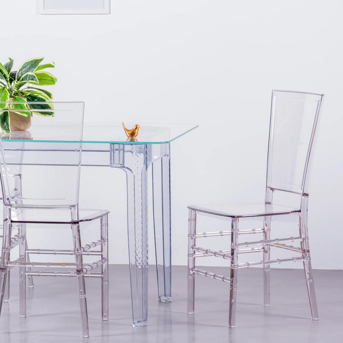 GLASTISCH Rechteckig Transparent 80/140/74 cm - Transparent, Glas (80/140/74cm) - Nest Dream