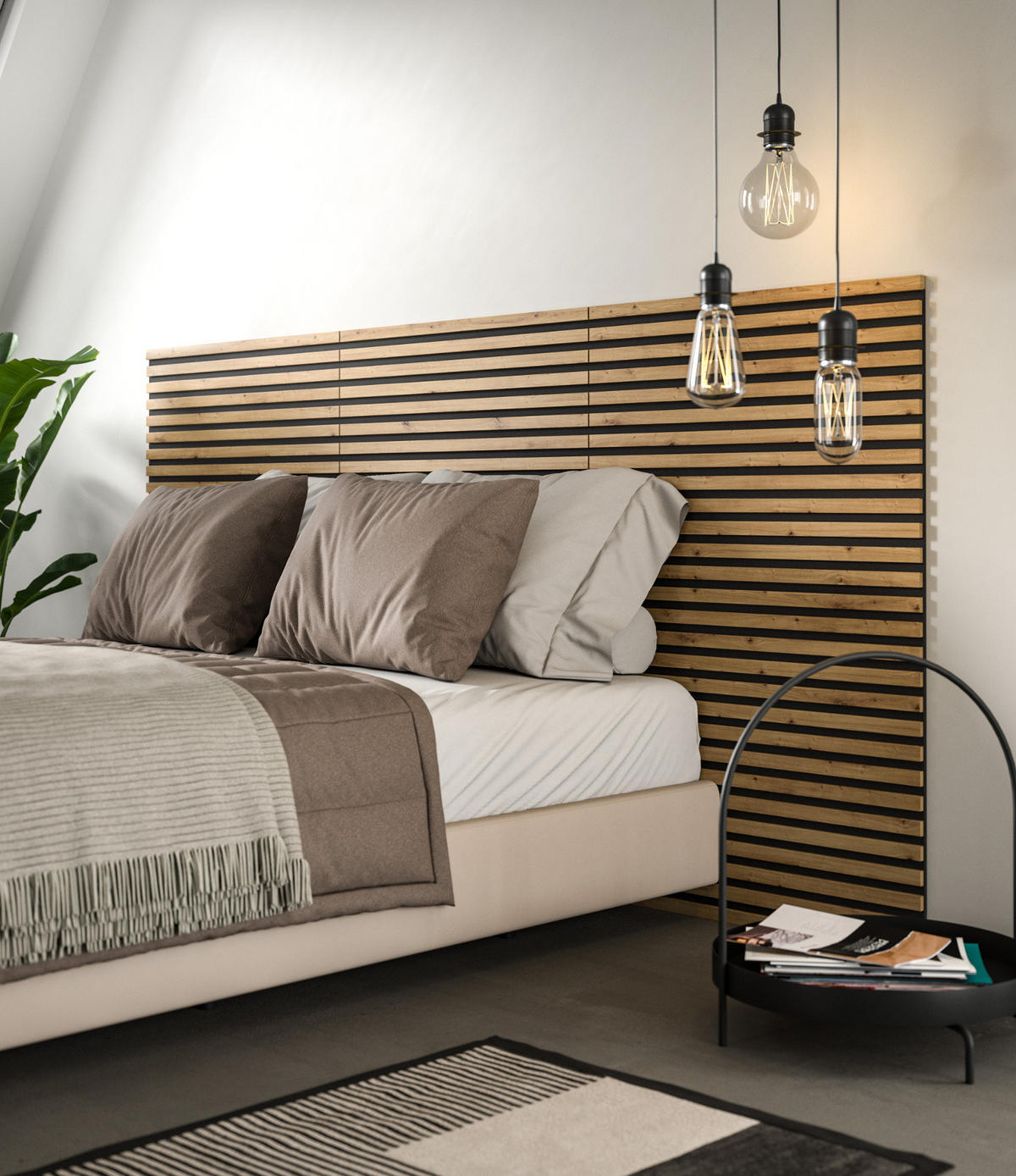 AKUSTIKPANEEL Set 3-teilig Eiche Artisan, Wandpaneel 40 x 80 cm - Eiche Artisan, Holzwerkstoff (40/80/2cm) - Inn.Furn