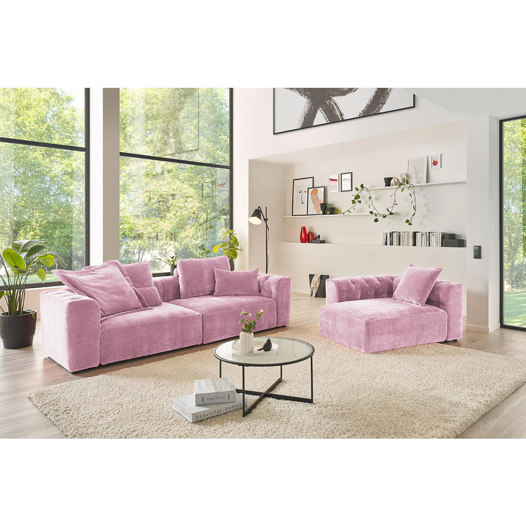 Thumbnail - Kawola Flatterkissen, Pink, Textil, 95x95 cm, Wohntextilien, Kissen, Dekokissen