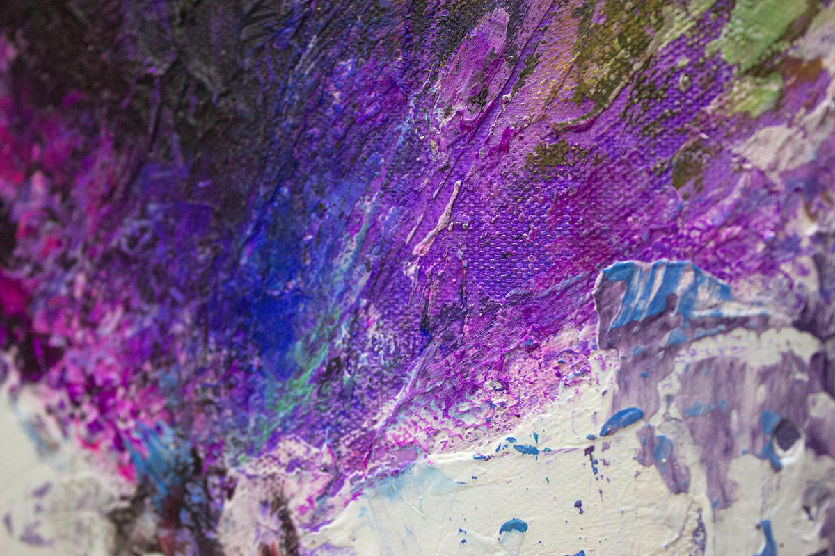 GEMÄLDE Freiflug Schattenfugenrahmen Schwarz 120x60 cm - Schwarz, Holz (120/60cm) - YS-art gallery