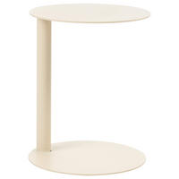 MĂSUȚĂ AUXILIARĂ DE EXTERIOR 40/40/metal bej Venturina - bej, metal (40/40/50cm) - Beliani