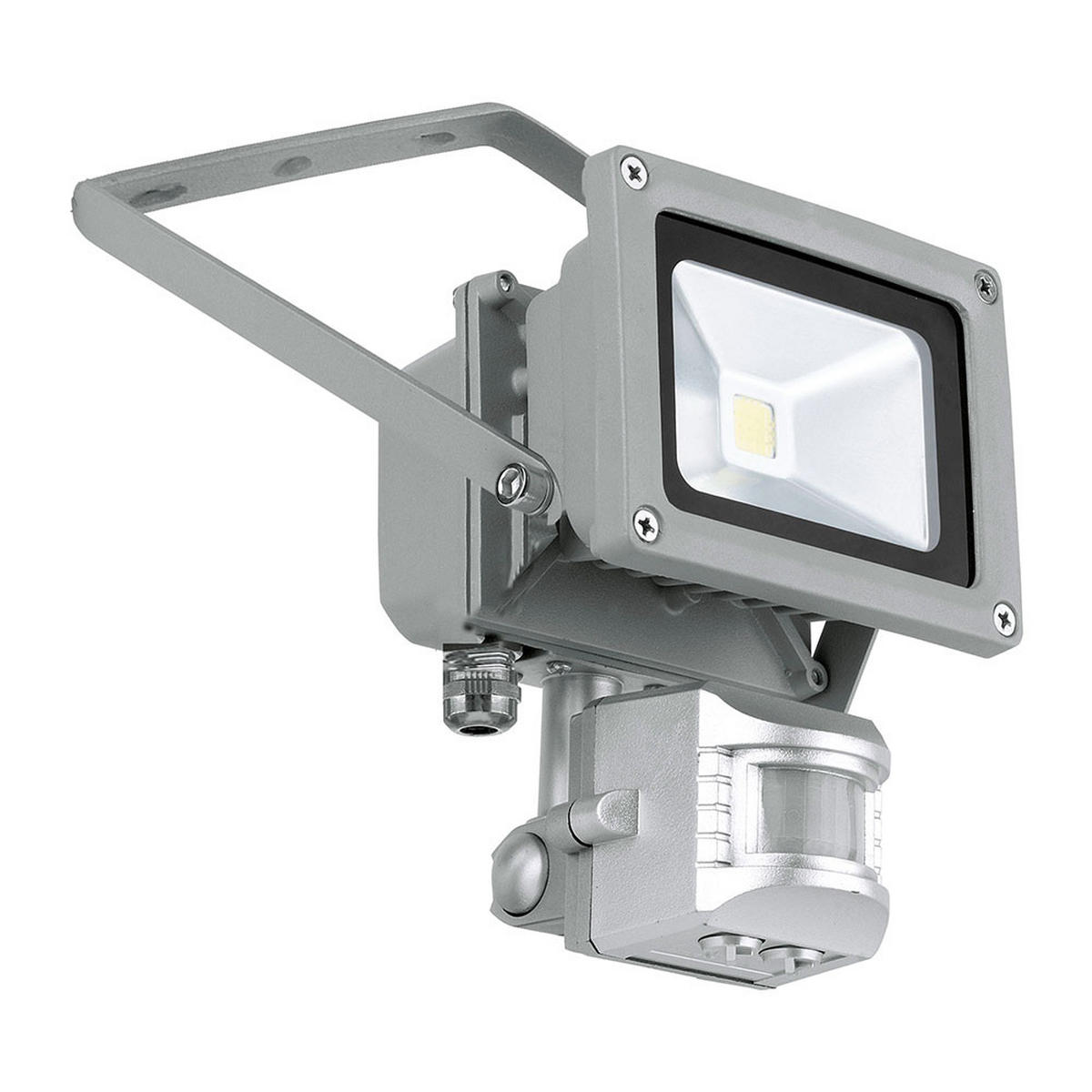 LED STRAHLER Faedo Aluminium Silber - Silberfarben, Glas (11.5/11/15cm)