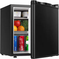 MINIKÜHLSCHRANK 46 L Schwarz mit Gefrierfach - Schwarz, Metall (44.4/48.3/46.8cm) - Coonoor