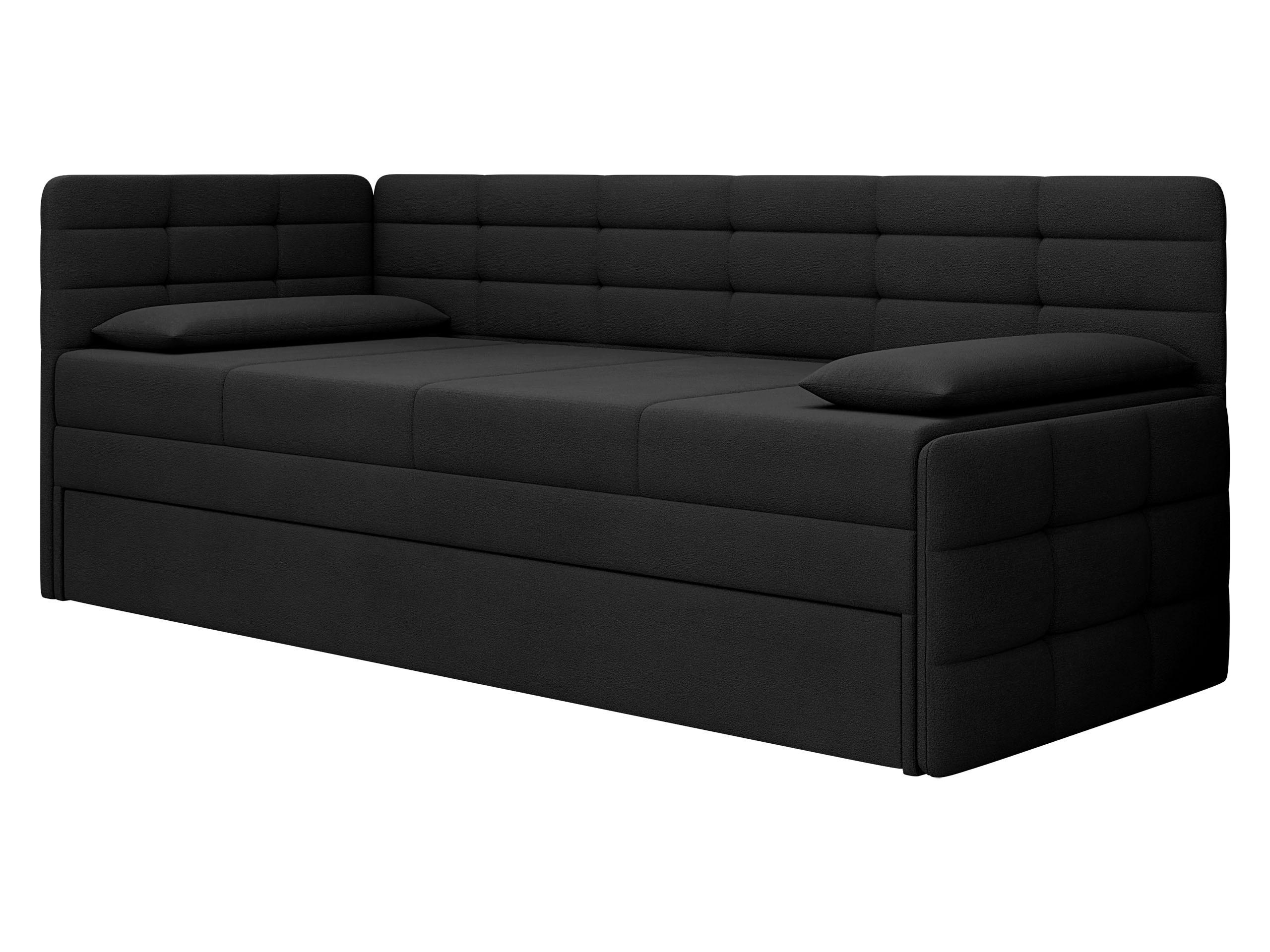 Mirjan24 Jugendbett Schwarz 162x189 cm