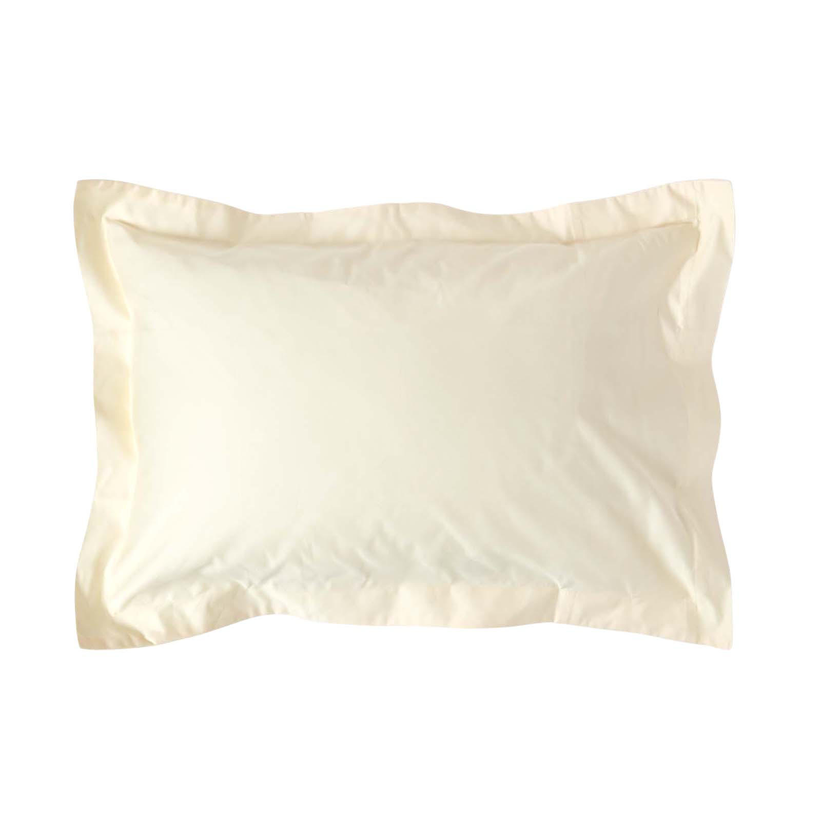 KISSENBEZUG Stehsaum Premium, Ägyptische Baumwolle, Fadendichte 1000 - Creme, Textil (48/74cm) - Homescapes