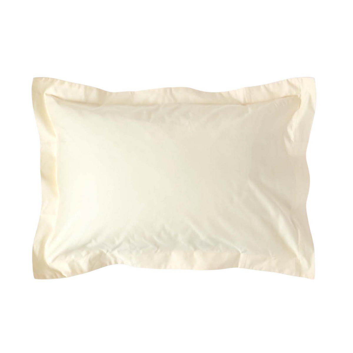 KISSENBEZUG Stehsaum Premium, Ägyptische Baumwolle, Fadendichte 1000 - Creme, Textil (48/74cm) - Homescapes