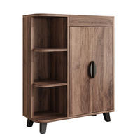 SCHUHSCHRANK Braun in Holzoptik mit offenen Fächern für Flur - Braun, Holz (80/99/32cm) - PARAFTA HOME