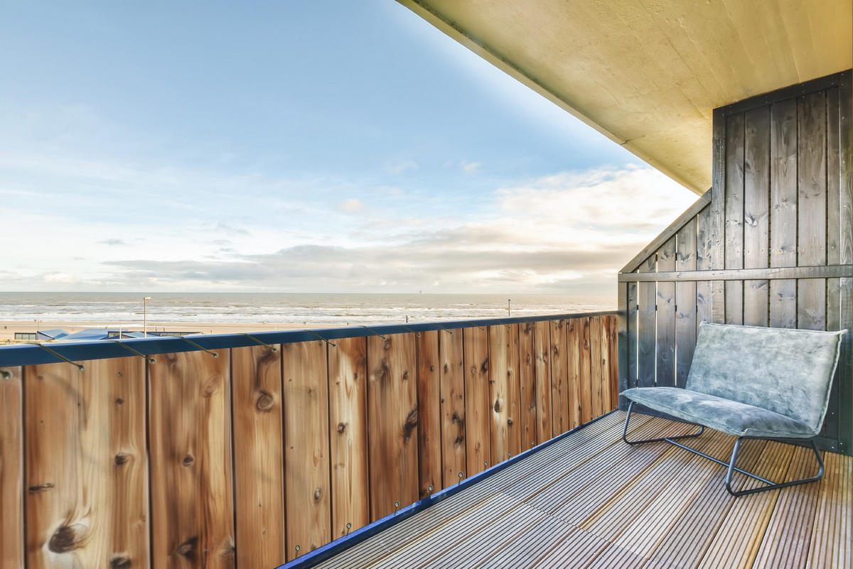 BALKON-SICHTSCHUTZ Holz - Regale - Braun - Buchefarben, Kunststoff (500/110cm) - MuchoWow