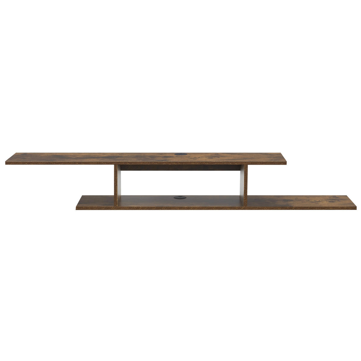 TV-WANDREGAL Støvring - Dunkelbraun, Holzwerkstoff (150/21/25cm) - [en.casa]
