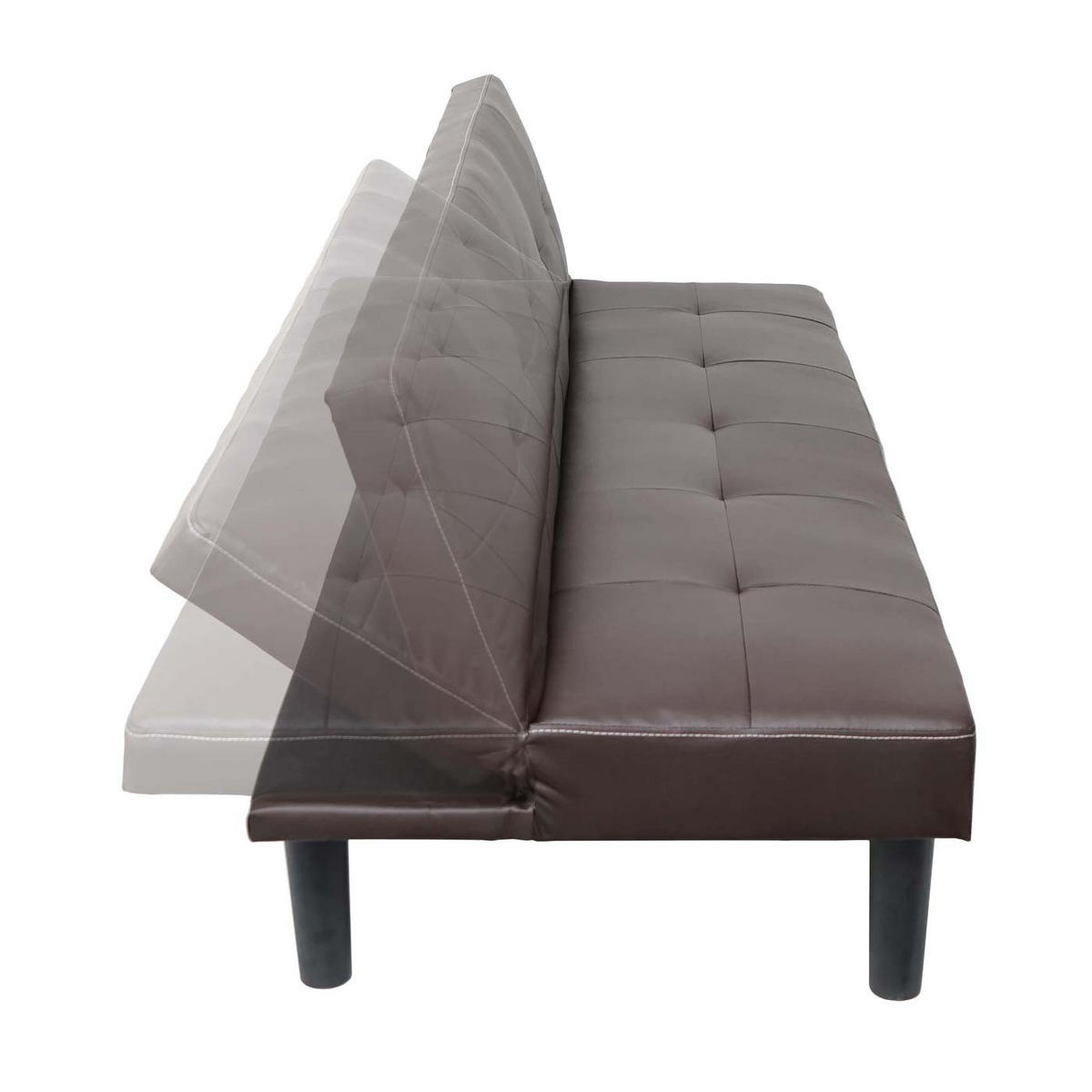 3ER-SOFA Braun - Braun, Textil (195/68/73cm) - MCW