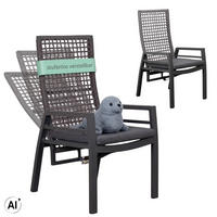 GARTENSTUHL Lucena 2er Set - Grau, Metall (60/109/67cm) - Mr. Deko
