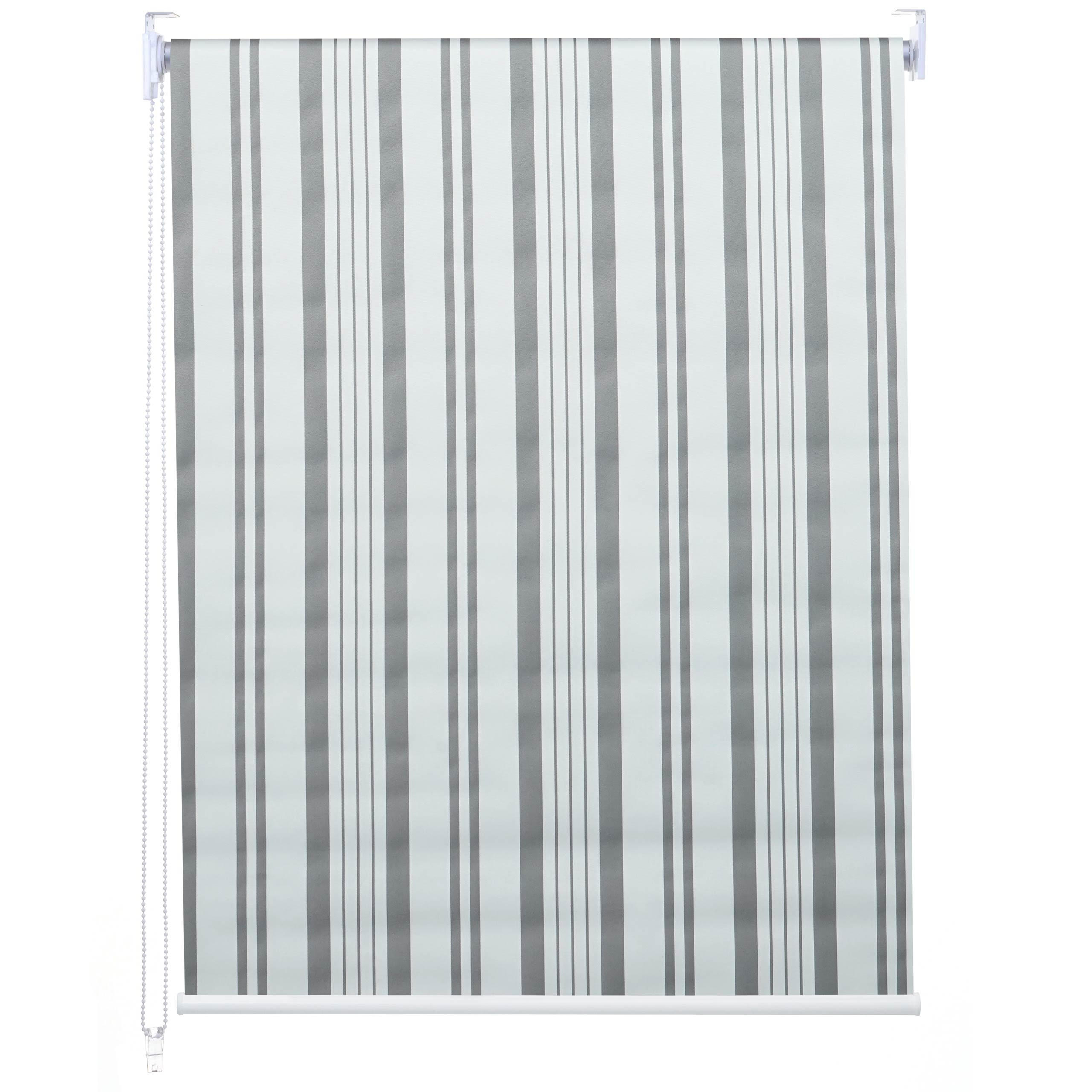 ROLLO Grau, Weiß - Weiß/Grau, Textil (70/230/7cm) - MCW