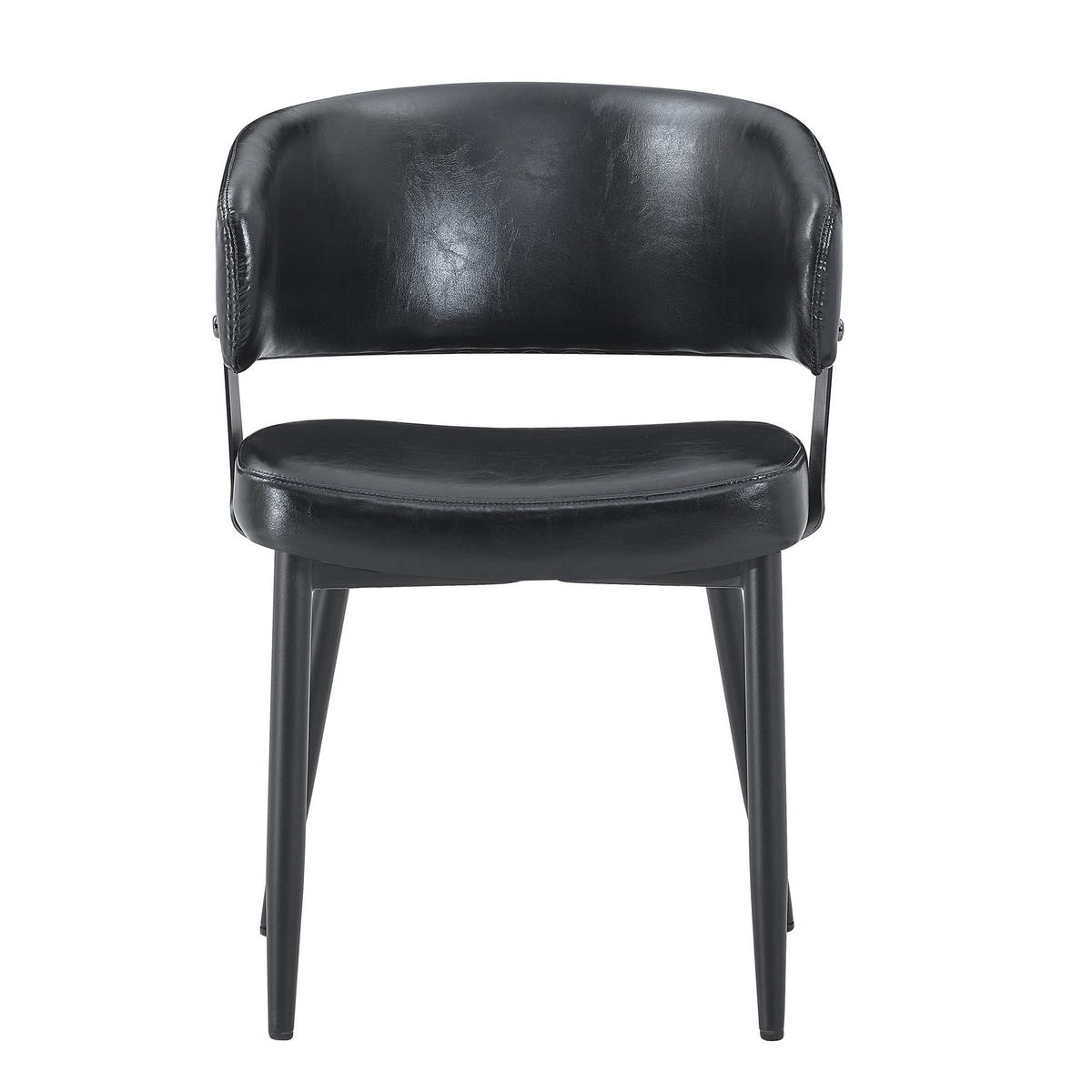 ARMLEHNSTUHL-SET DE-36713 2 Stück im Mid-Century-Modern-Stil Schwarz - Schwarz, Metall (48/77.3/46.5cm) - ComfortXL