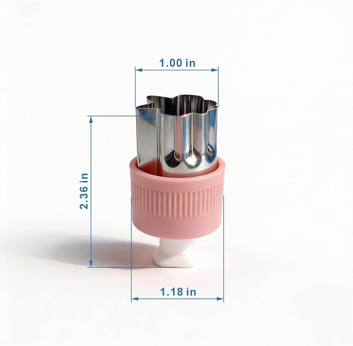 KINDERKÜCHE 8 Stück Schneider, Edelstahl, mit Ausstoßer - Pink, Metall (3/6/3cm) - Authentics