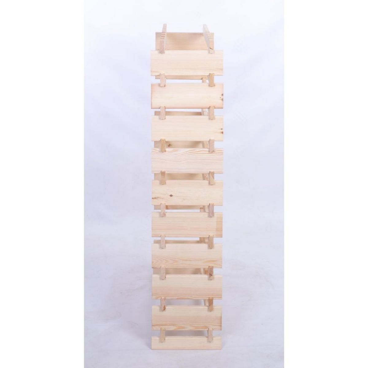 WEINREGAL VINOTECA FLEX PRO HxBxT 135x84x28cm 80 Flaschen auf 10 Ebenen Natur unbehandelt - Naturfarben, Holz (84/135/28cm) - PROREGAL
