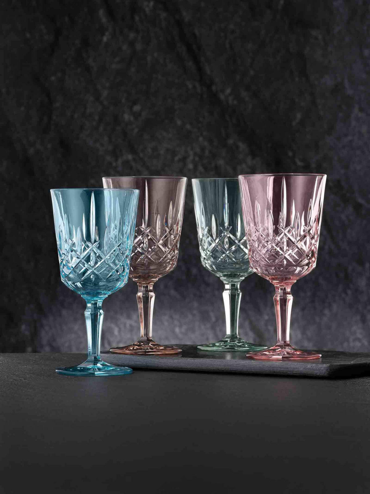 COCKTAIL- / WEINGLÄSER Noblesse Colors Taupe 355 ml 6er Set - Taupe, Glas (0.355L) - Nachtmann