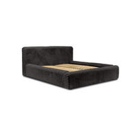 POLSTERBETT aus Strickmaterial Kostar 140x200 cm, Dunkelgrau - Dunkelgrau, Textil (140/200cm) - Fedve