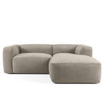 ECKSOFA RECHTS FUBBO, Beige - Beige, Holz/Holzwerkstoff (225/176cm) - KONSIMO®