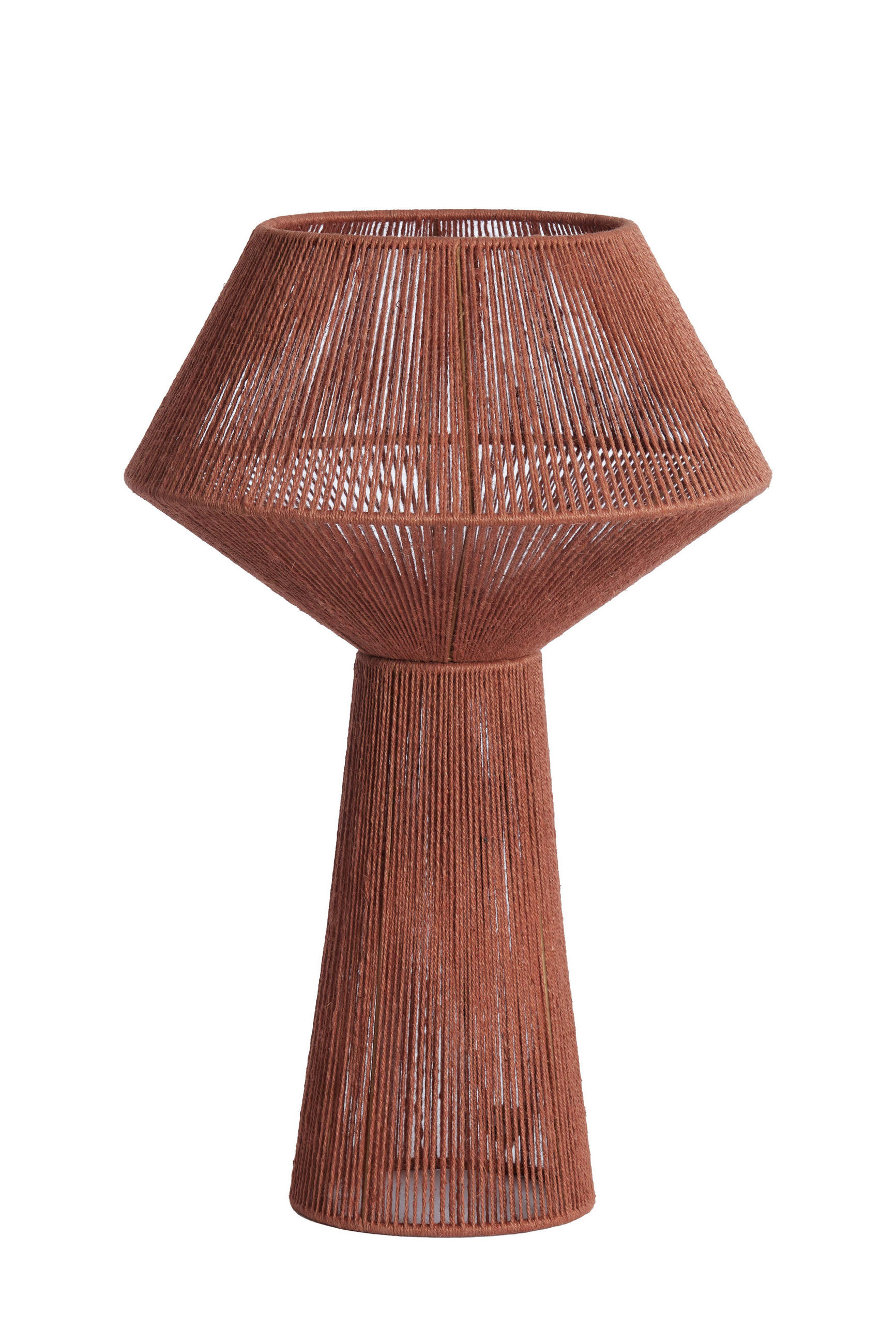 TISCHLAMPE Fugia Rot Ø36/57 cm - Rot, Textil (36/36/57cm) - Light & Living