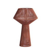 TISCHLAMPE Fugia Rot Ø36/57 cm - Rot, Textil (36/36/57cm) - Light & Living