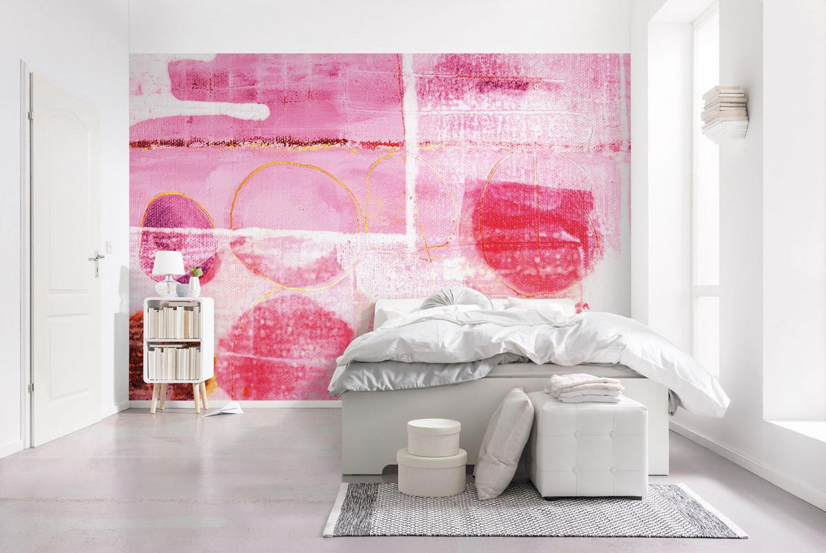 FOTOTAPETE künstlerisch 500 x 280 cm - Pink, Papier (500/280cm) - Sanders & Sanders