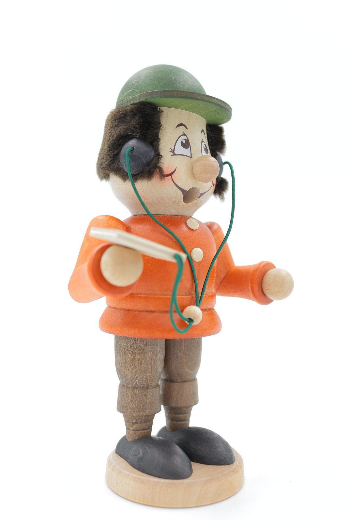 RAUCHFIGUR Wichtel m. Fuss Computerfreak 16,5 cm - Multicolor, Holz (9/16.5/0.1cm)