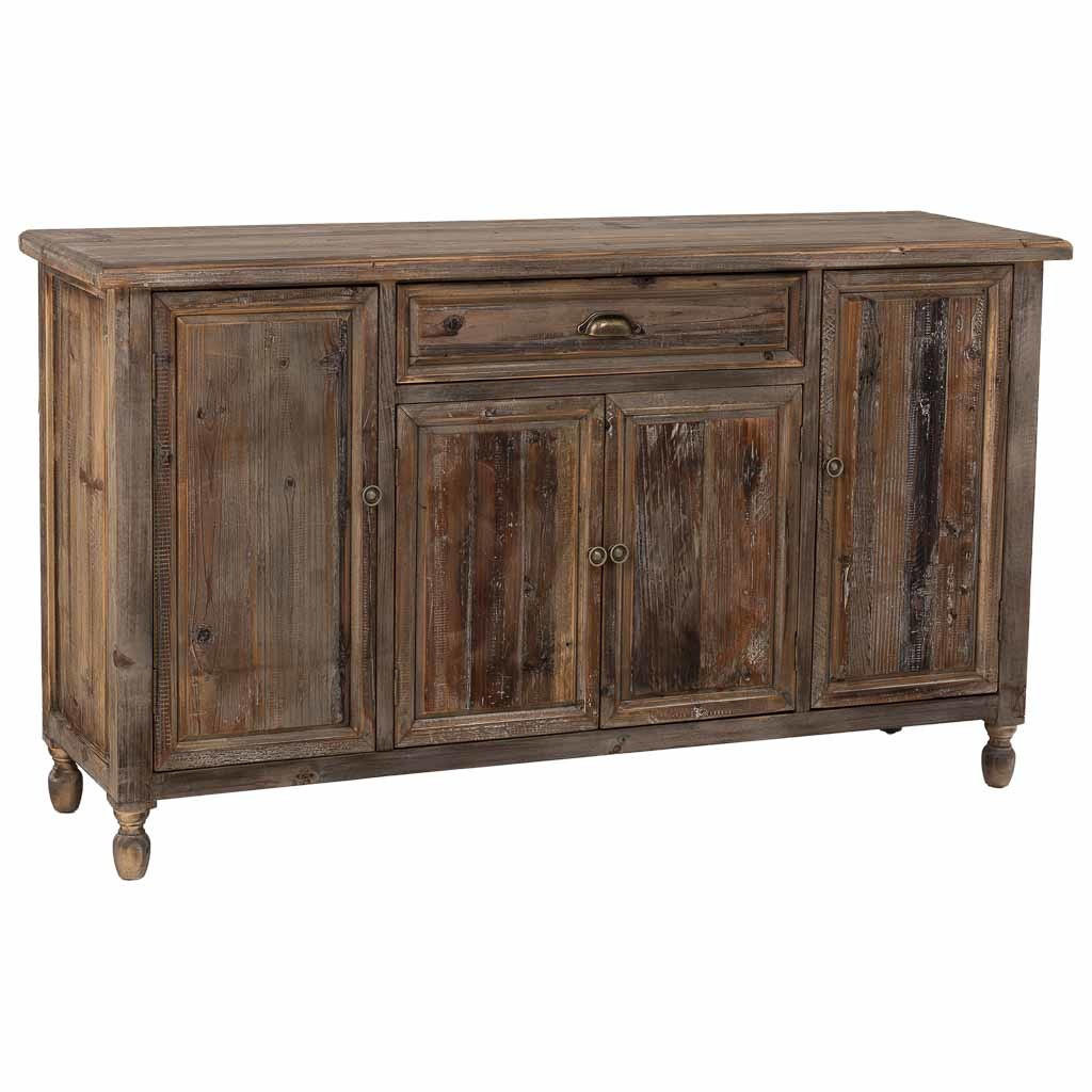 SIDEBOARD mit 4 türen und 1 schublade 150x40x84 cm - Braun, Holz (150/84/40cm) - Wanderlust