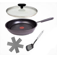 PFANNEN-SET E75604 Jamie Oliver 4-Teilig - Rot, Keramik/Metall - Tefal