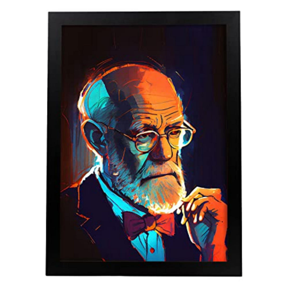 POSTER Sigmund Freud In Voller Farbe Fotostil. A3 Rahmenlos - Klar, Papier (29.7/5/42cm) - Nacnic