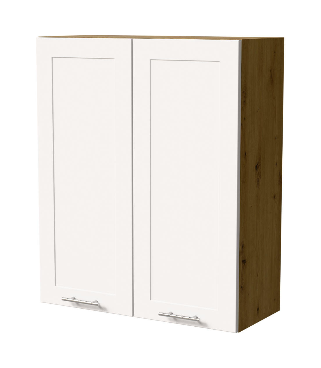 HÄNGESCHRANK Oslo W4/80 Eiche Artisan / Weiß Matt 80 / 32,5 / 96cm - Eiche Artisan/Weiß, Holz/Holzwerkstoff (80/96/32.5cm) - Feldmann-Wohnen