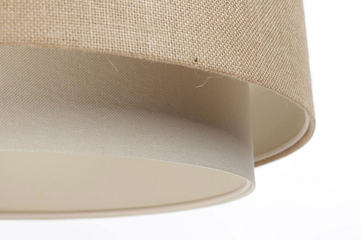 HÄNGELEUCHTE Beige 50/25 cm - Beige, Kunststoff (50/1.5/25cm) - ONZENO
