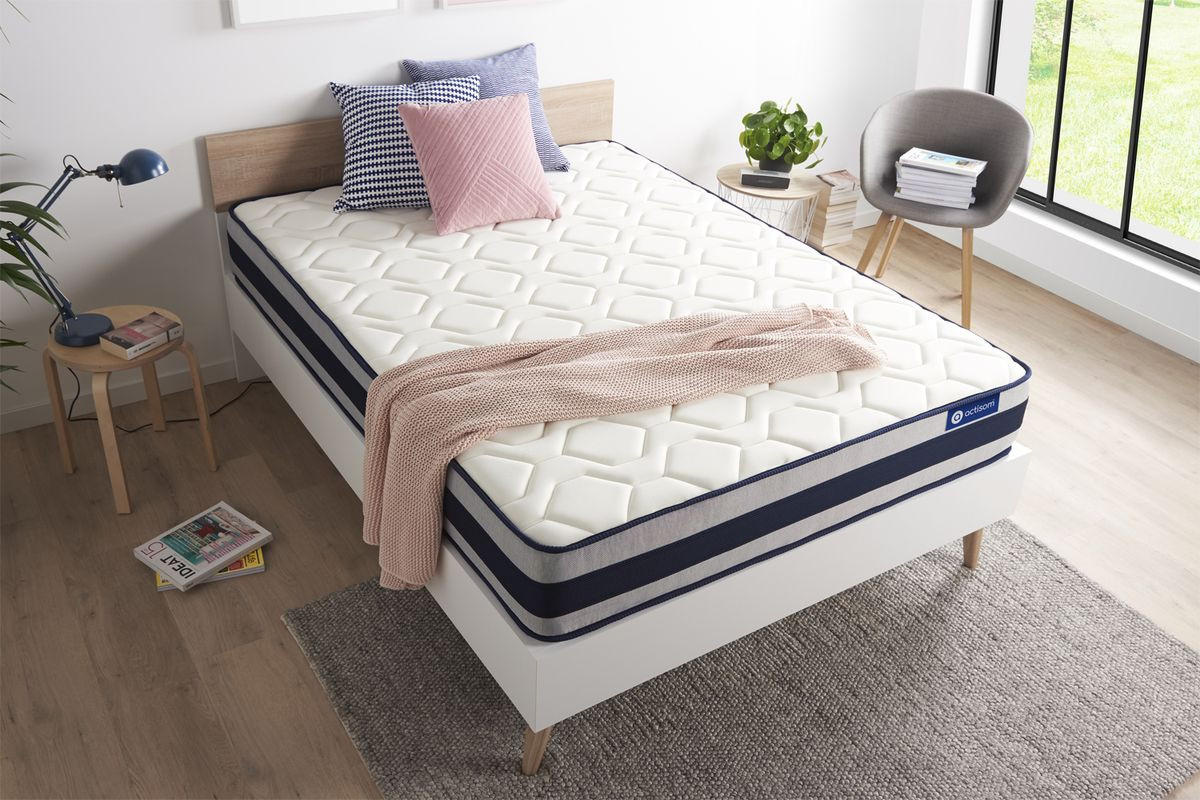 MATRATZE Actilatex ergo Latex und Memory-Schaum 130 x 220 cm h3 - Weiß, Textil (130/220cm) - ACTISOM