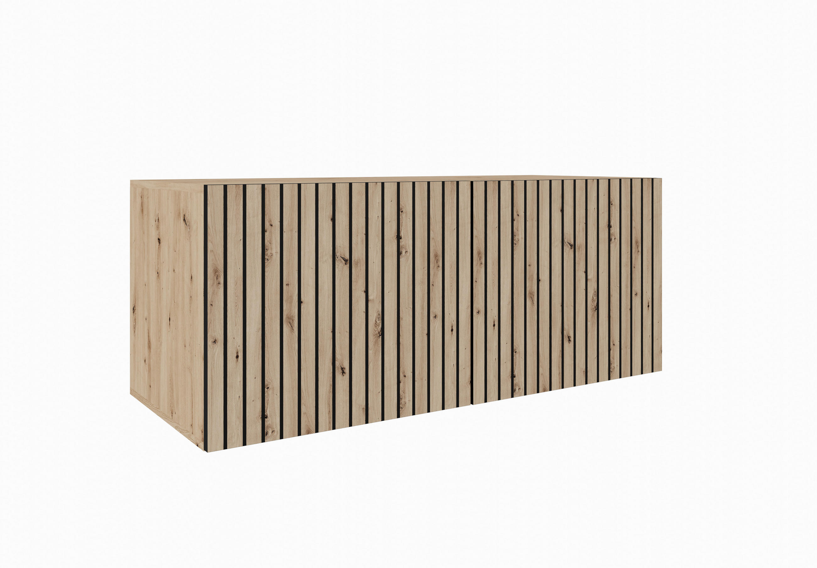 Meblini Tv-Schrank Eiche Artisan 100x115x40 cm