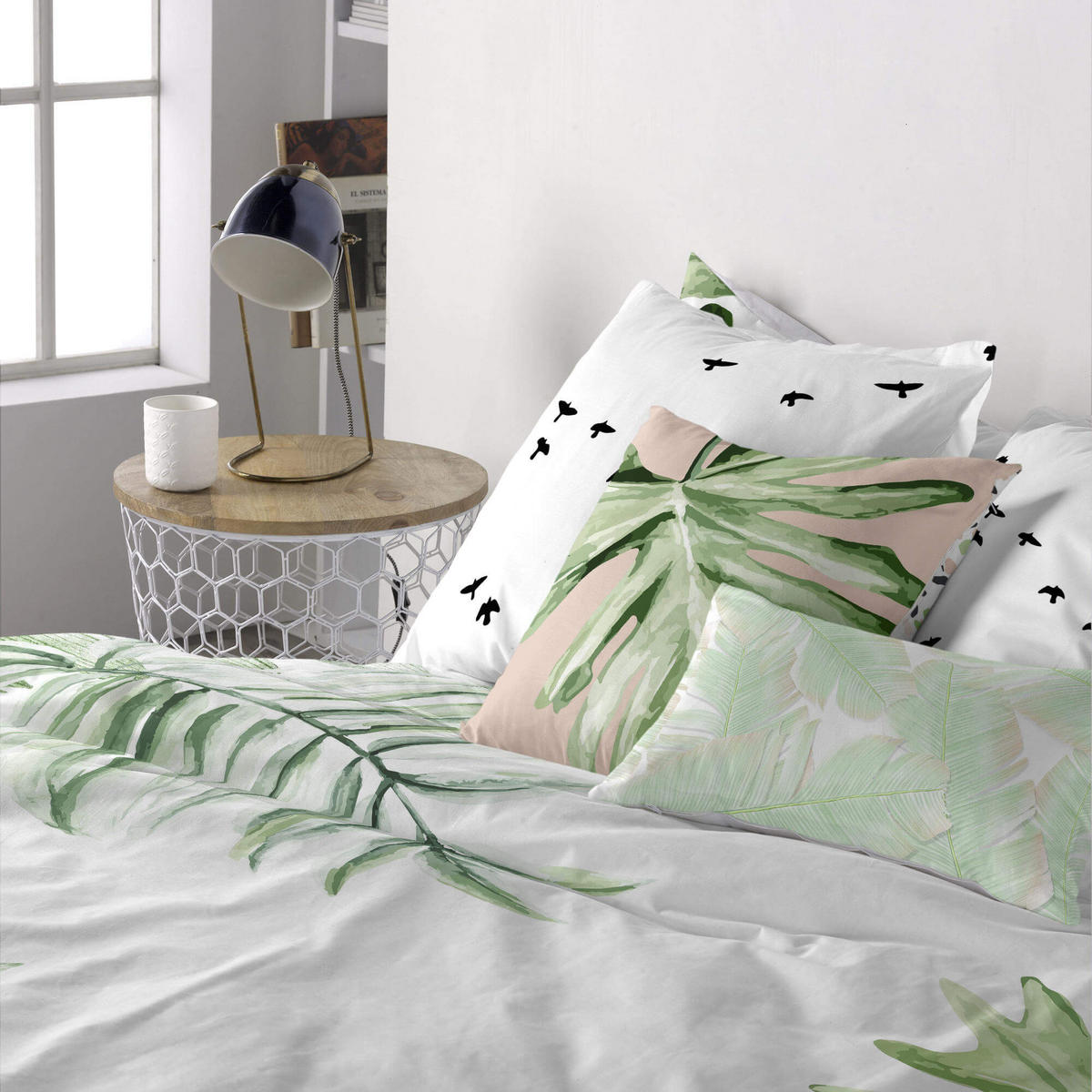 KISSENBEZUG delicate 60x60 cm mehrfarbig - Multicolor, Textil (60/60cm) - Happy Friday