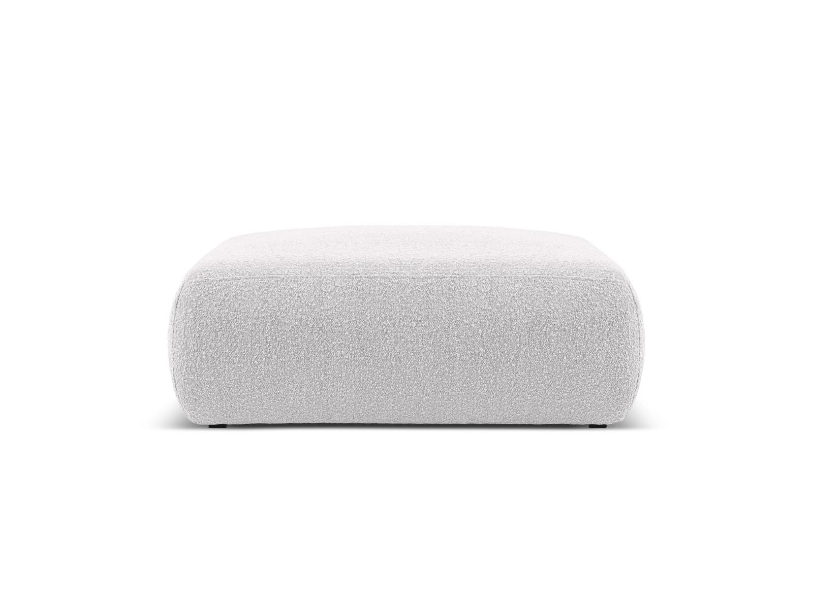 POUF Molino aus Boucle hellgrau - Hellgrau, Textil (100/36/100cm) - Micadoni