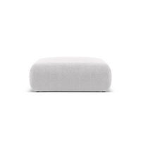 POUF Molino aus Boucle hellgrau - Hellgrau, Textil (100/36/100cm) - Micadoni