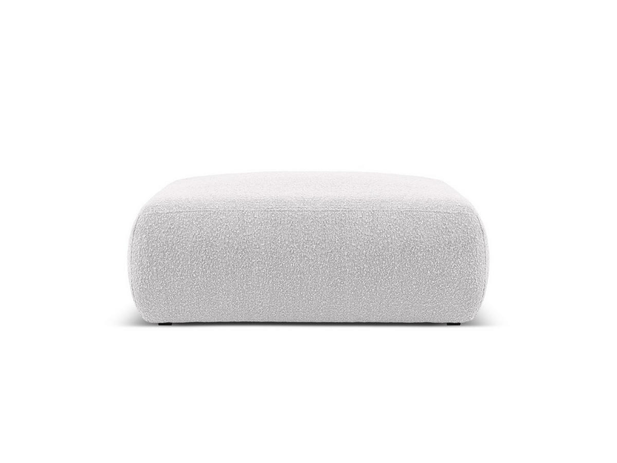 POUF Molino aus Boucle hellgrau - Hellgrau, Textil (100/36/100cm) - Micadoni