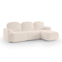 ECKSOFA Bulu Creme - Creme, Textil (260/95/163cm) - Pillovely