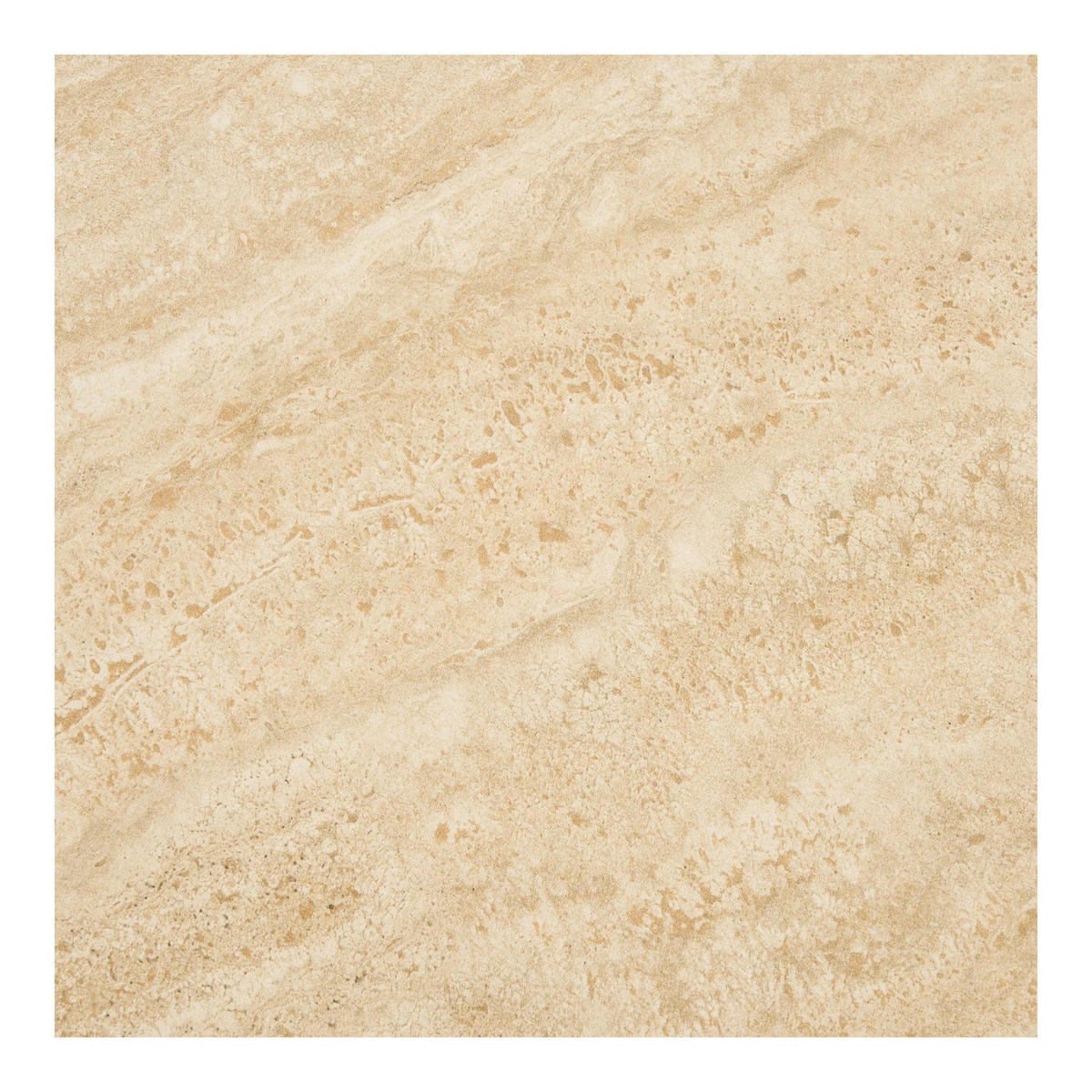 ESSTISCH Minamata Ø 120 cm, Keramik-Tischplatte Travertin / Walnuss-Dekor, 76 cm hoch - Grau, Holzwerkstoff (120/120/76cm) - ebuy24