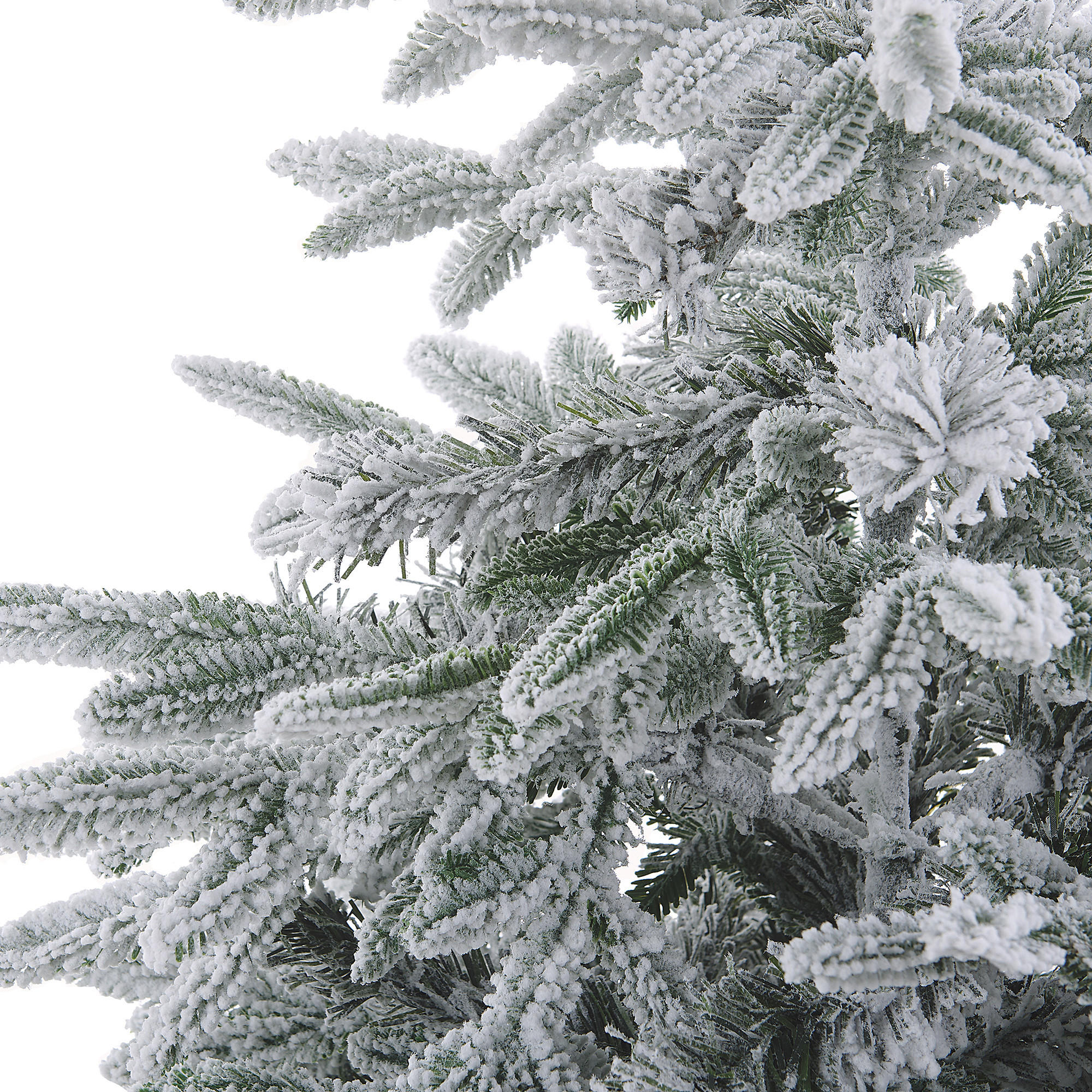 WEIHNACHTSBAUM 120 cm Weiß Bassie - Weiß, Kunststoff (120cm) - Beliani