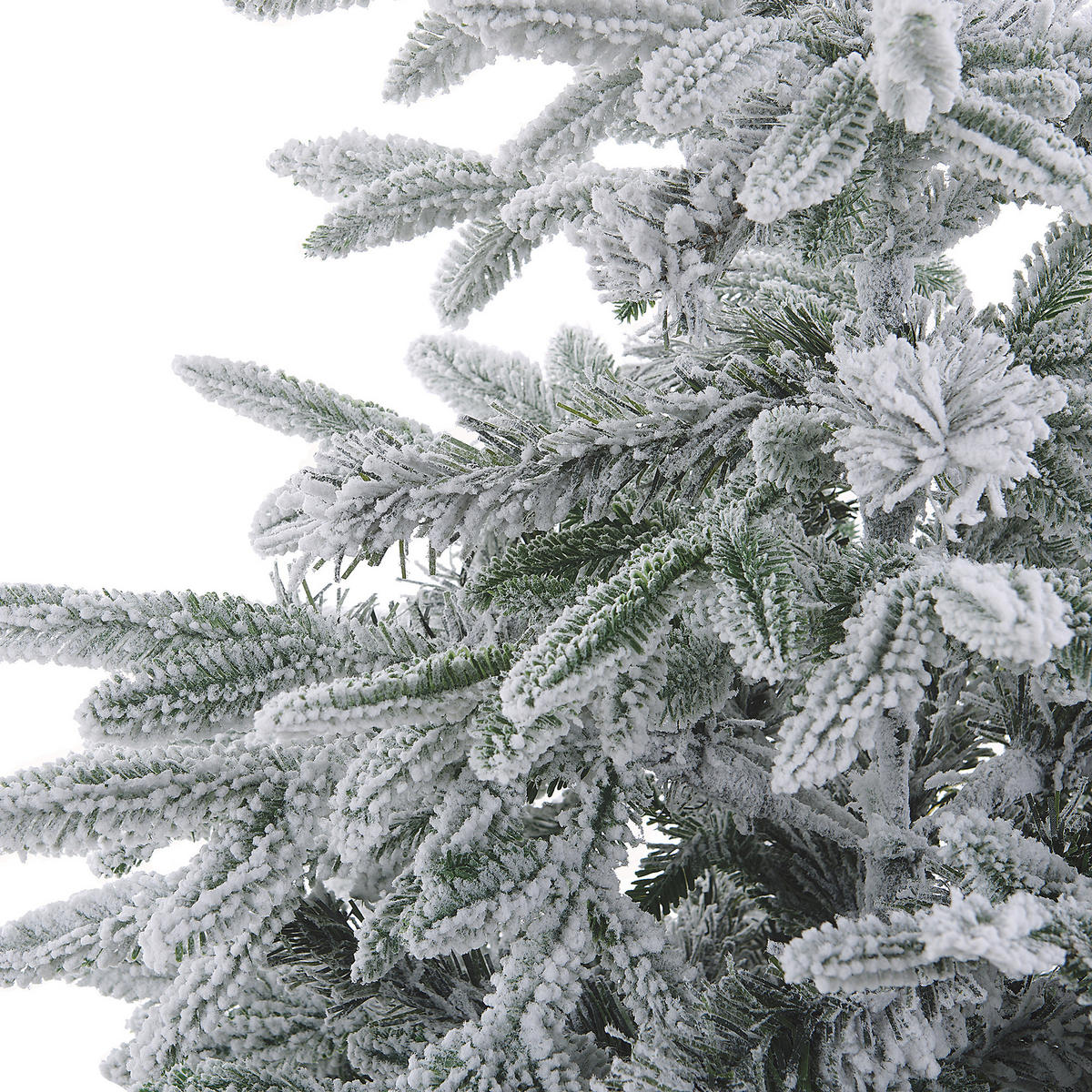 WEIHNACHTSBAUM 120 cm Weiß Bassie - Weiß, Kunststoff (120cm) - Beliani