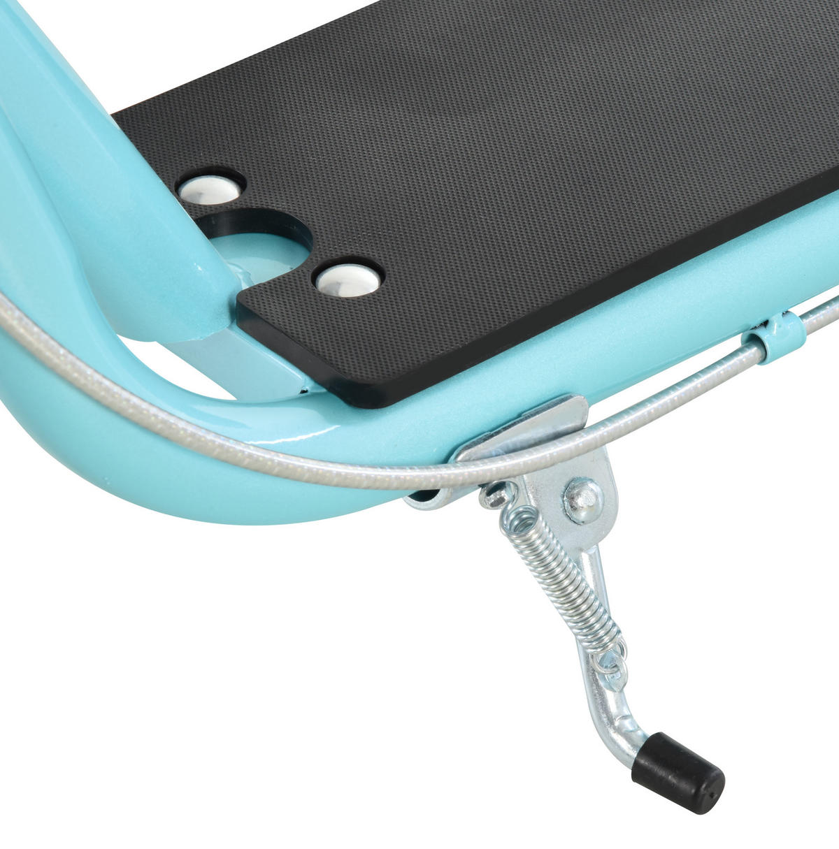 KINDERSCOOTER DE-16920 Große Luftreifen 40/30 cm Himmelblau/Schwarz - Blau, Metall (135/58/94cm) - ComfortXL