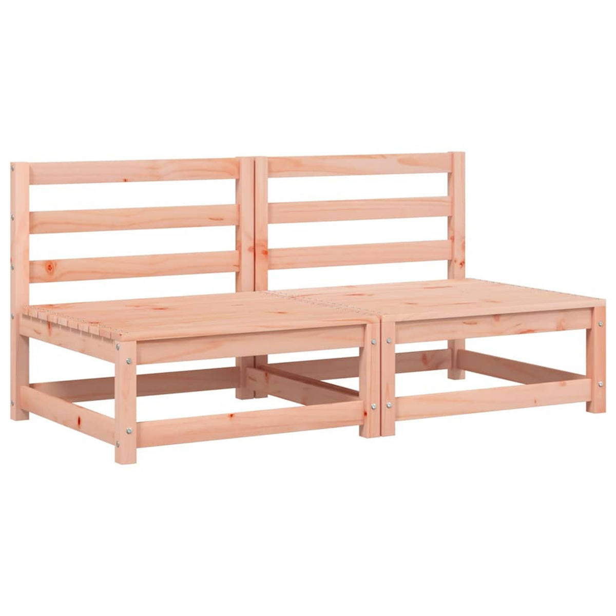 GARTENSOFA ZYVAU 70/67/70 cm （2-SITZER） - Braun, Holz (70/67/70cm) - ZMH