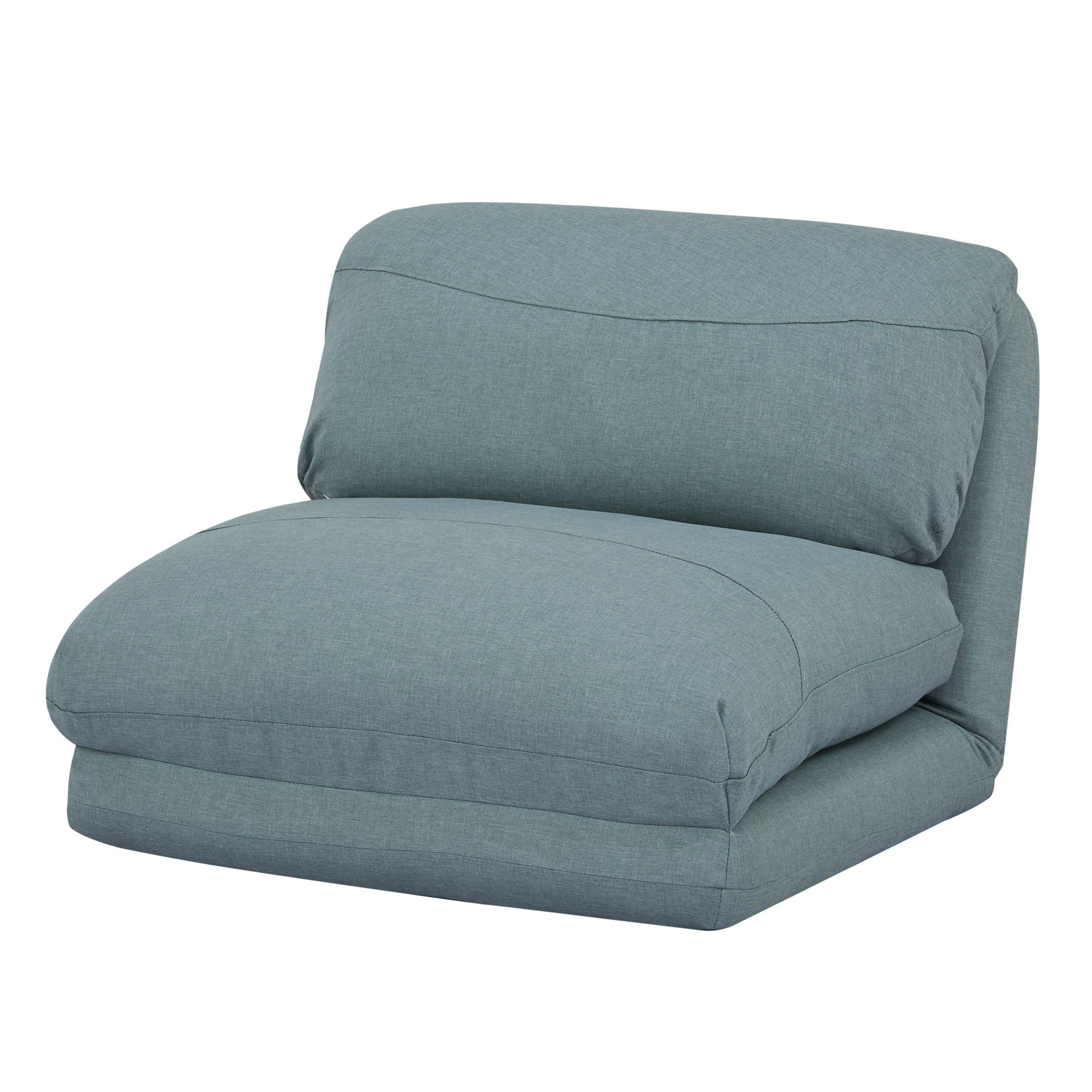 SCHLAFSESSEL Grau, Blau - Blau/Grau, Textil (75/60/75cm) - MCW
