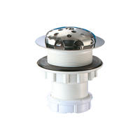 ABLAUFVENTIL Standurinal vertikal Ø40 mm mit Mutter - Chromfarben, Metall (9/8/11cm) - Delabie