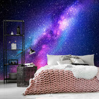 VLIESTAPETE Blau 200/140 cm - Blau/Pink, Textil (200/1cm) - KUNSTLOFT