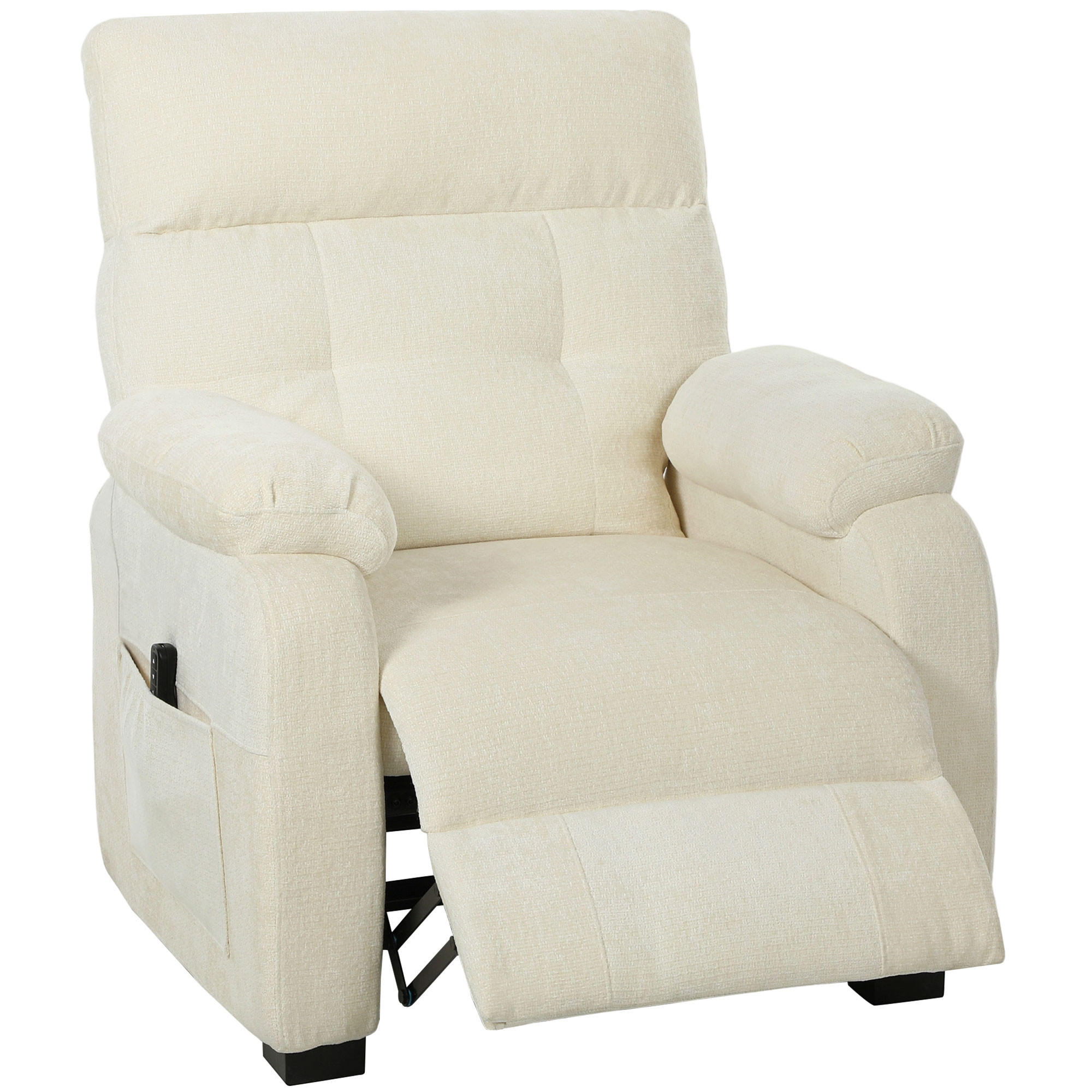 Homcom Elektrischer-Relaxsessel Weiß 90x105x96 cm